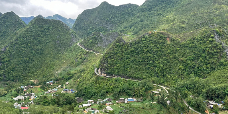 Sa Phin village in Dong Van, Ha Giang - Traditional Hmong houses nestled among the stunning karst landscapes